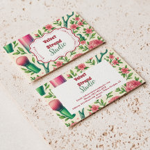 Botanisch Roze Stylist Schoonheidsbedrijf