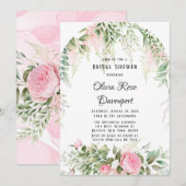 Botanisch roze Vrijgezellenfeest van de wei Kaart (Voorkant / Achterkant)