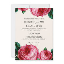  Botanisch Roze Waterverf Bruiloft