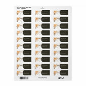 Botanisch Rustiek Warm Retour Adres Etiket (Full Sheet)