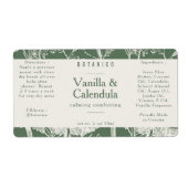 Botanisch Sage Groene Ingrediënten Natuurlijke Pro Etiket (Voorkant)