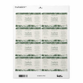 Botanisch Sage Groene Ingrediënten Natuurlijke Pro Etiket (Full Sheet)