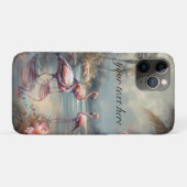  botanisch schilderij flamingo's aanpasbaar Case-Mate iPhone case (Achterkant (horizontaal))