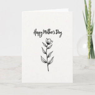Botanisch Schrift Elegante Kaart