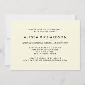 botanisch schrift | Uitnodiging voor fotoafstudeer (Achterkant)