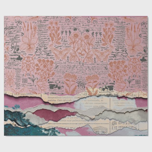 botanisch schrijfpapier cadeaupapier (Vlak)