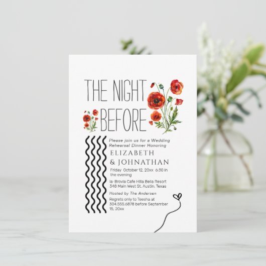 Botanisch script de nacht voor kaart (Staand voorkant)