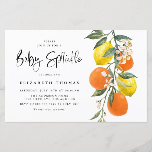 Botanisch Sinaasappel & Citroen Baby Sprinkle Invi (Voorkant)