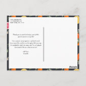 Botanisch Sinaasappel en citroen Afstuderen Dank u Briefkaart (Achterkant)