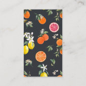 Botanisch Sinaasappel en citroen QR Code Registry Informatiekaartje (Achterkant)