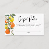 Botanisch Sinaasappel en Lemon Luier Raffle Spel Informatiekaartje (Voorkant)