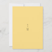 Botanisch sinaasappel geel roze bloemige Tafelnumm Kaart (Achterkant)