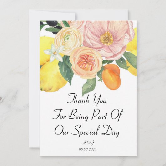 botanisch sinaasappel kaart (Voorkant)