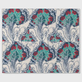 Botanisch sjabloon patroon oriëntaals Samarkande Cadeaupapier (Vlak)