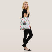 Botanisch Soft roze Florence Pattern Tote Bag (Op model)