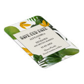 Botanisch sparen de datum tropische palmen magneet (Rechterzijde)