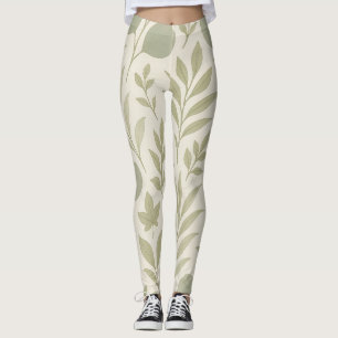 Botanisch stroom naadloos patroon   Luxe yoga  Leggings