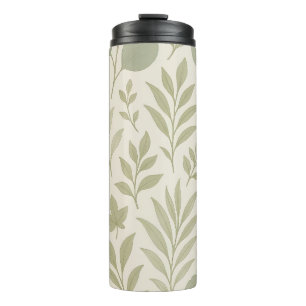 Botanisch stroom naadloos patroon   Luxe yoga  Thermosbeker