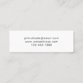 Botanisch Succulent met  Manuscript Mini Visitekaartje (Achterkant)