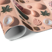 Botanisch surrealistisch stillevenpatroon cadeaupapier (Rol Hoek)