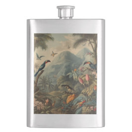  botanisch tafereel van toekans en bloemen flacon