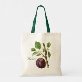 Botanisch Tas voor herbruikbare plum-markt (Achterkant)