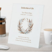 Botanisch Teken alsjeblieft het voetstuk van het g Reclamebord Met Voetstuk (Insitu)