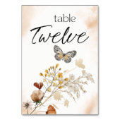  Botanisch Tiny Floral Weddenschappen Kaart (Voorkant)