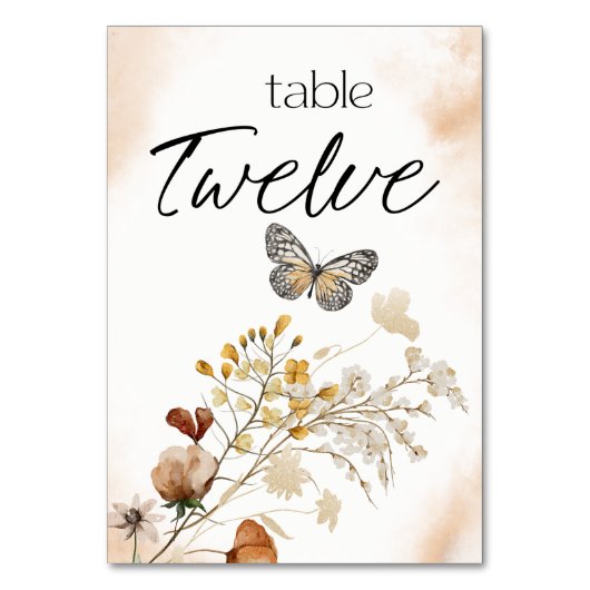 Botanisch Tiny Floral Weddenschappen Kaart (Voorkant)