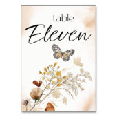  Botanisch Tiny Floral Weddenschappen Kaart (Achterkant)