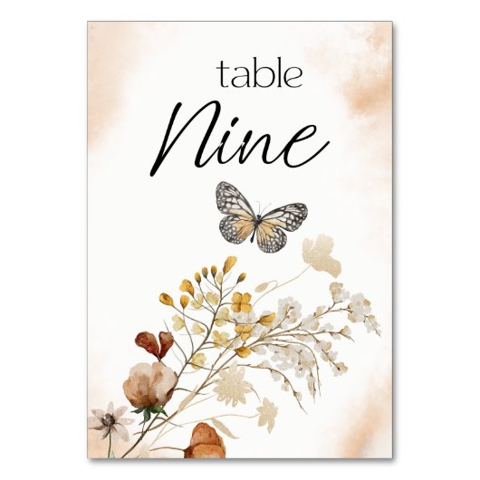  Botanisch Tiny Floral Weddenschappen Kaart (Voorkant)