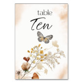  Botanisch Tiny Floral Weddenschappen Kaart (Voorkant)