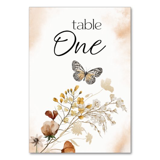  Botanisch Tiny Floral Weddenschappen Kaart (Voorkant)