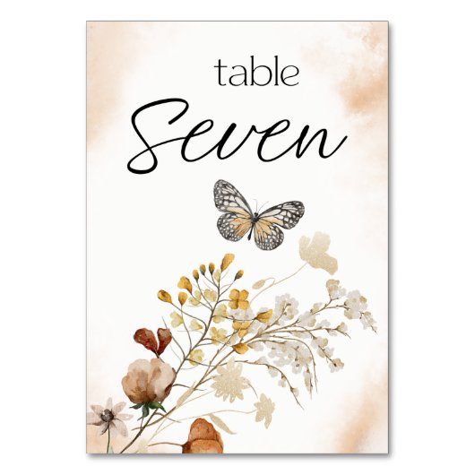 Botanisch Tiny Floral Weddenschappen Kaart (Voorkant)