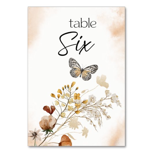  Botanisch Tiny Floral Weddenschappen Kaart (Voorkant)