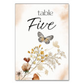  Botanisch Tiny Floral Weddenschappen Kaart (Voorkant)