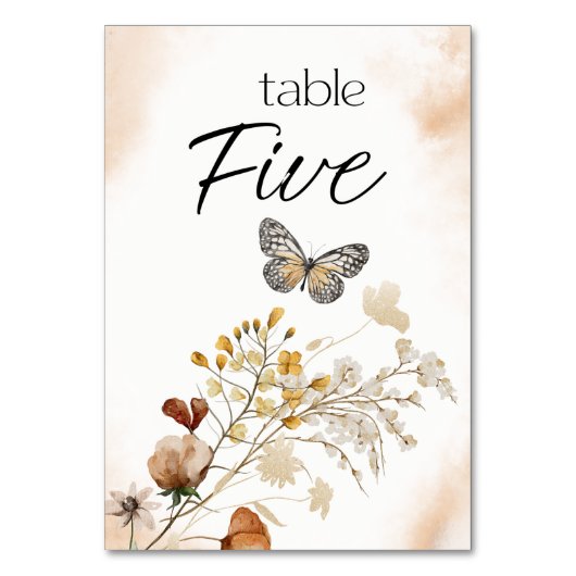  Botanisch Tiny Floral Weddenschappen Kaart (Voorkant)