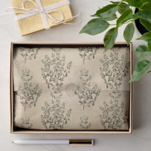  Botanisch Tissuepapier (Geschenk)