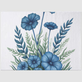 Botanisch tissuepapier met elegante bloemendesign