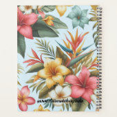 Botanisch Tropisch Bloemmotief Planner (Achterkant)