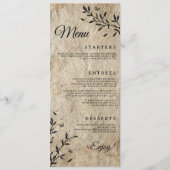  Botanisch Trouwdiner Menu (Voorkant)