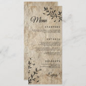  Botanisch Trouwdiner Menu (Voorkant / Achterkant)