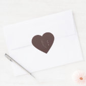 Botanisch Trouwmonogram Hart Sticker (Envelop)