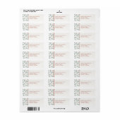 Botanisch vakantie retouradreslabel etiket (Full Sheet)