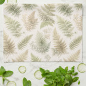 Botanisch varenpatroon theedoek (Gevouwen)