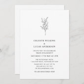 Botanisch ventilatorblad van de moderne partij kaart (Voorkant / Achterkant)