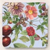 Botanisch vintage ontwerp bier onderzetter (Voorkant)