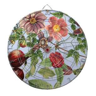 Botanisch vintage ontwerp dartbord