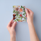Botanisch vintage ontwerp flyer (Hand)