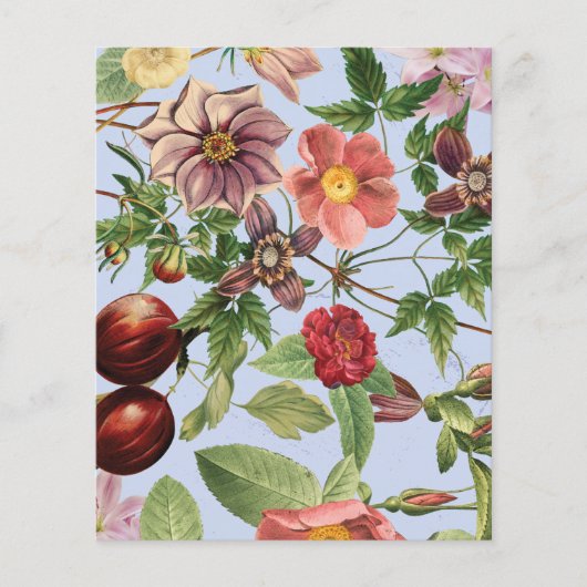 Botanisch vintage ontwerp flyer (Voorkant)